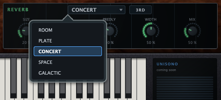 WAVEMASTER reverb algorithms